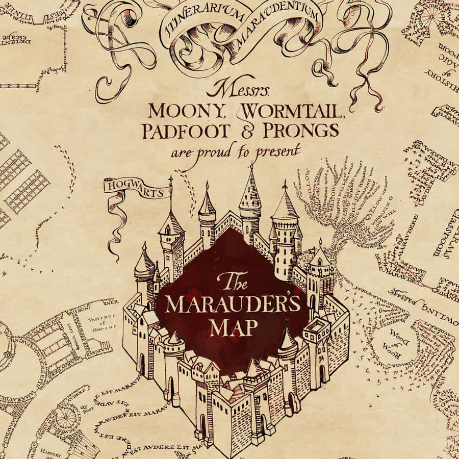 Uncover Secrets With The Marauder's Map Wallpaper