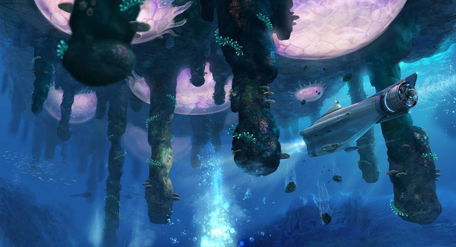 Uncover The Mysteries Of The Underwater World Of Subnautica Wallpaper