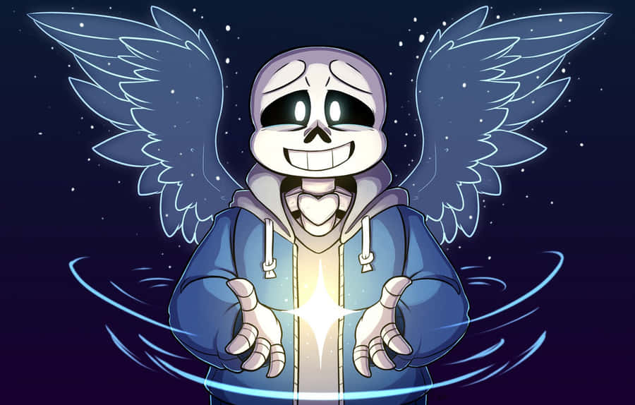 Undertale Sans Angel Wings Wallpaper