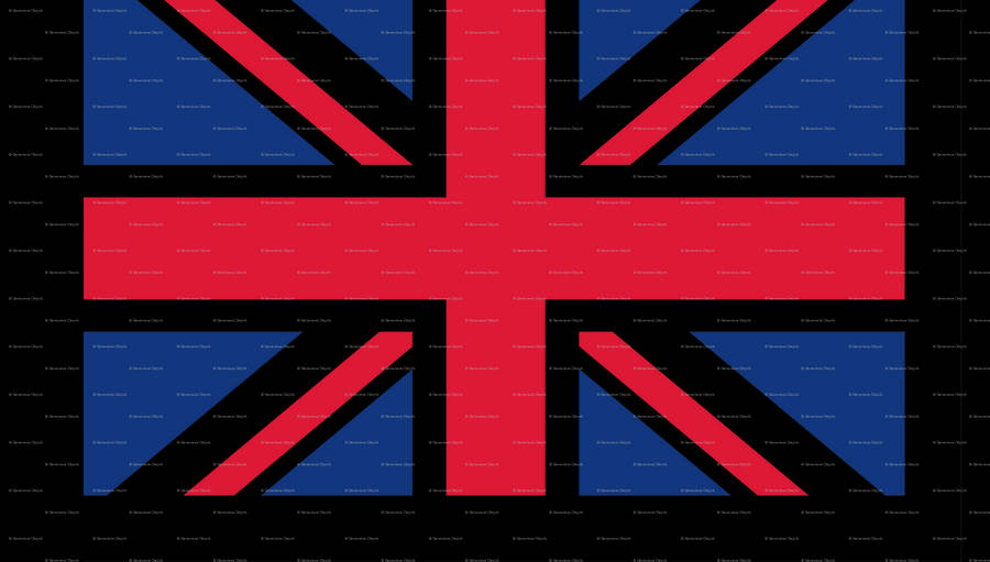 United Kingdom Flag On White Background Wallpaper