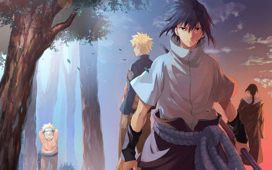 Unleash Blue Sasuke's Power - Become A Strong Ninja. Wallpaper