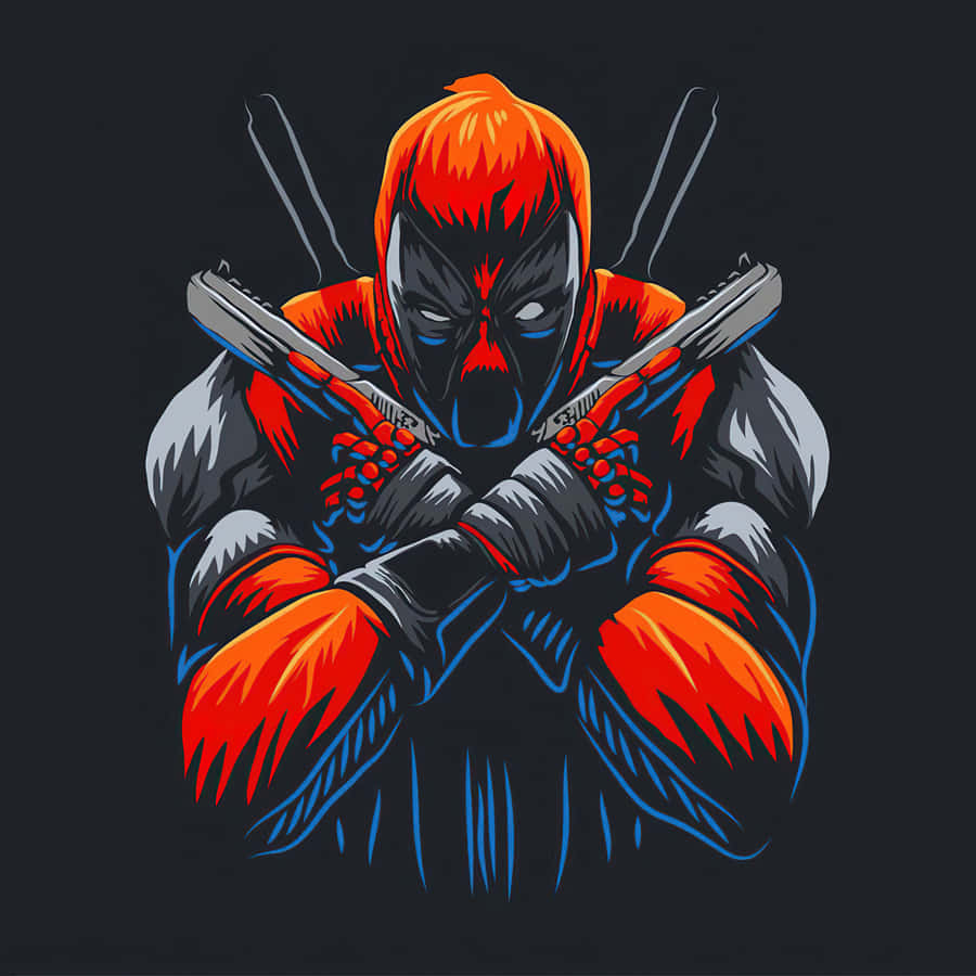 Unleash The Merc With The Mouth In His Stylish Black Outfit Wallpaper