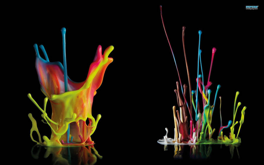 Unleash Your Creativity With This Fun, Paint Splatter Aesthetic! Wallpaper