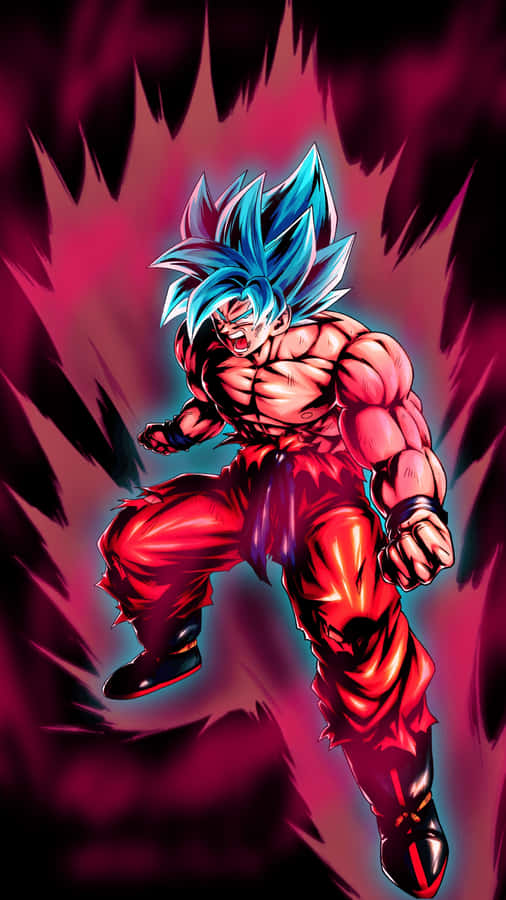Unlock The Power Of Kaioken With Goku Wallpaper