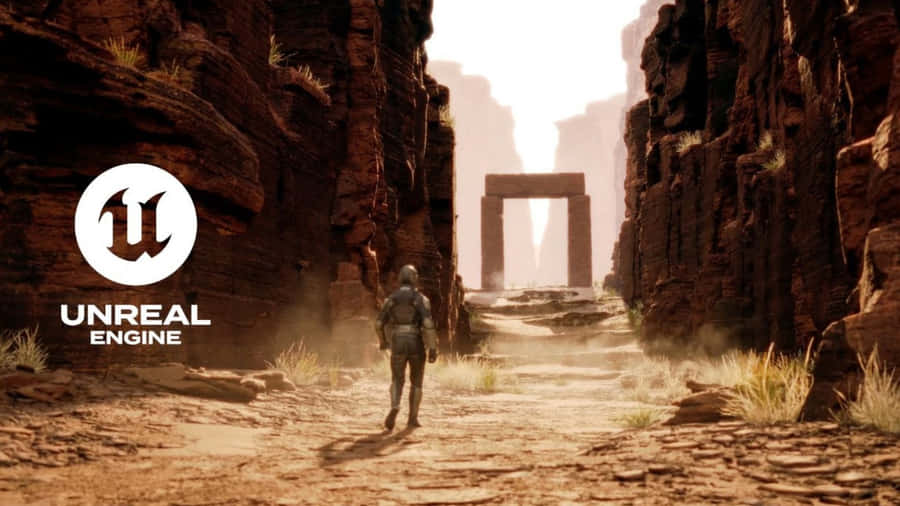 Unreal Engine 5 Desert Scene Wallpaper