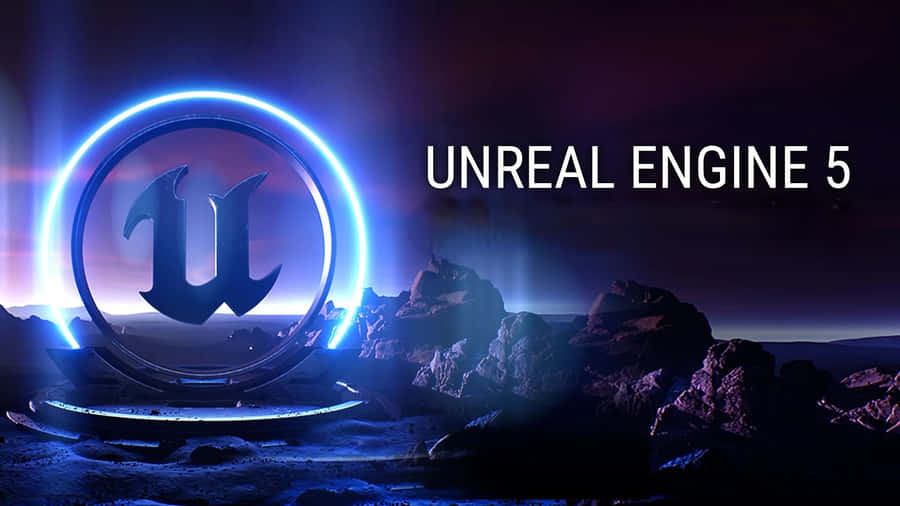 Unreal Engine 5 Logo Scene Wallpaper