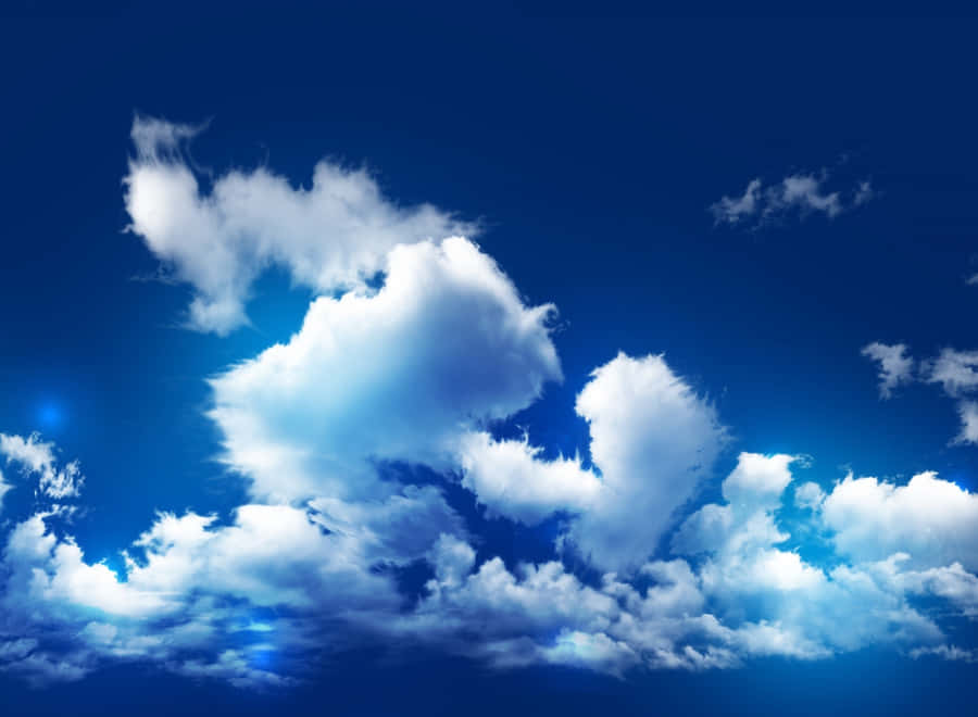 Unveiling Mystery - Aerial View Of Dense Cloud Cover Wallpaper