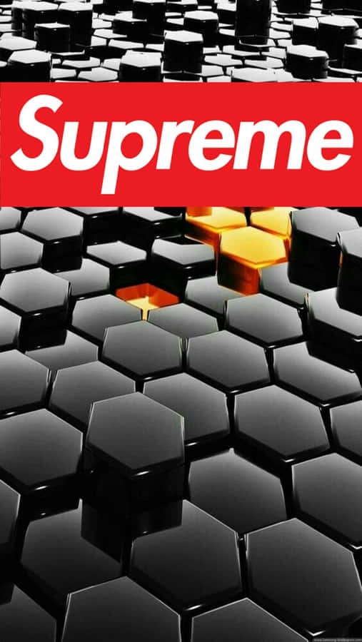 Upgrade Your Phone With The Classic Supreme Logo! Wallpaper