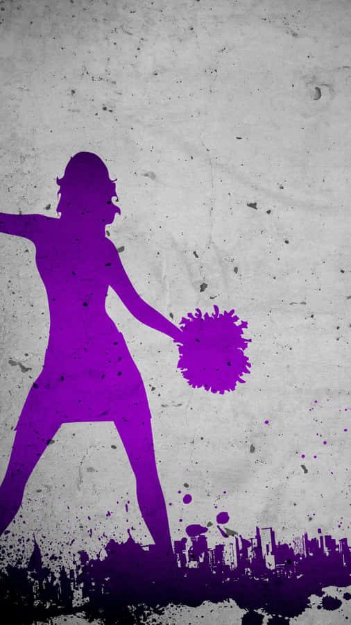 Urban Cheerleader Silhouette Wallpaper
