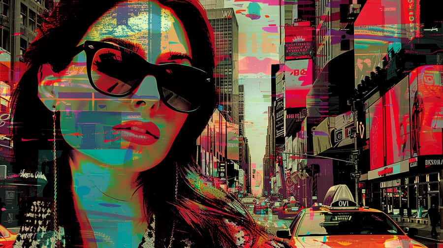 Urban Chic Fashion Art Wallpaper