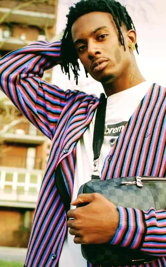 Urban_ Striped_ Style_ Portrait Wallpaper