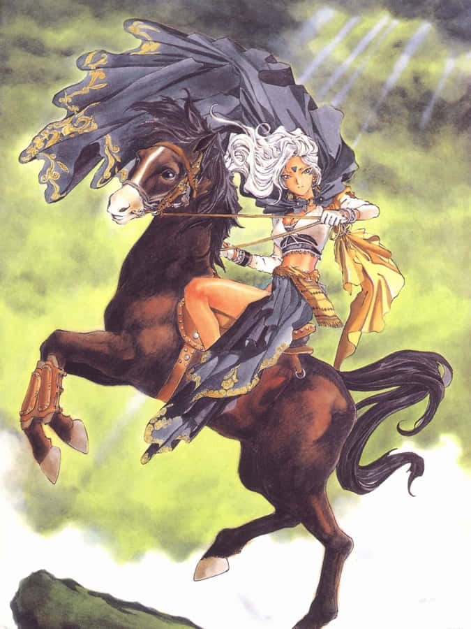 Urd Riding Horse Fantasy Art Wallpaper