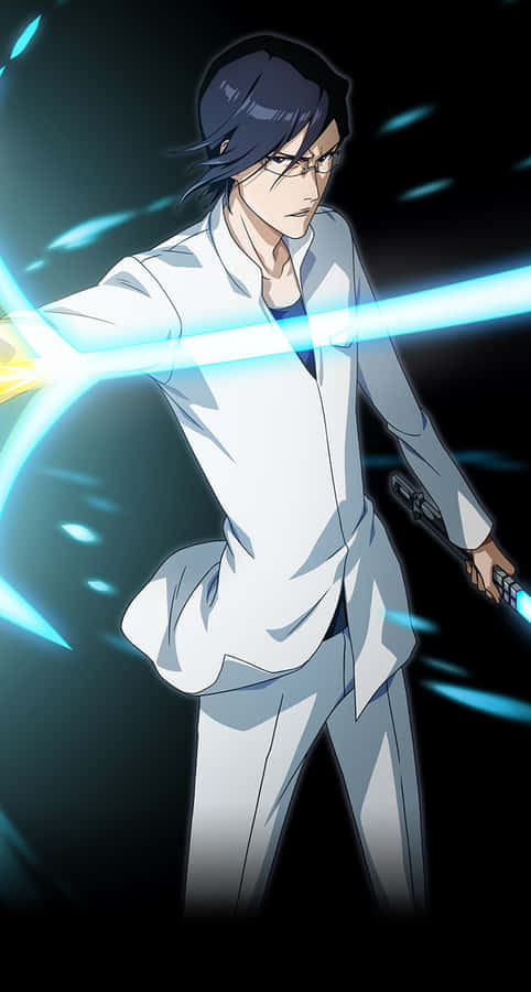 Uryu Ishida Archer Action Pose Wallpaper