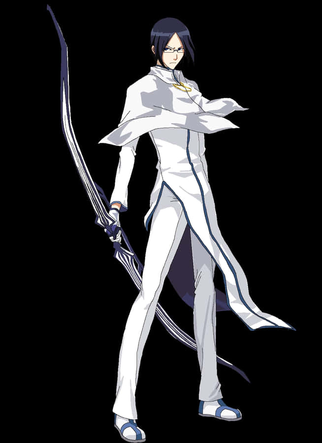 Uryu Ishida Archer Pose Wallpaper