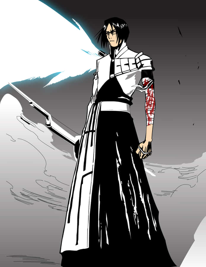 Uryu Ishida Standing With Bow Wallpaper