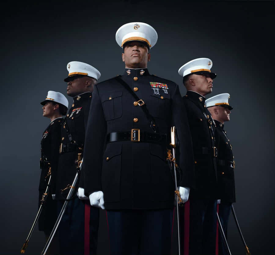 Us Marines Prepare For A Mission Wallpaper