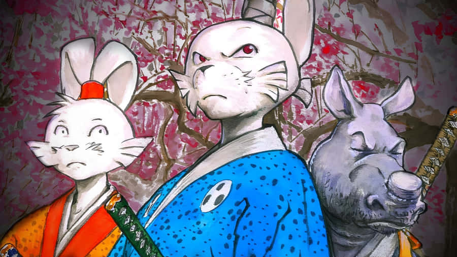 Usagi Yojimbo Samurai Trio Wallpaper