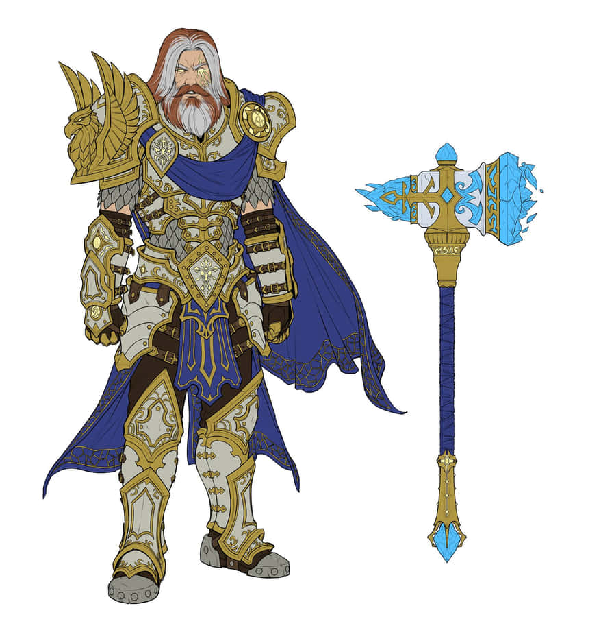 Uther The Lightbringerand Hammerof Justice Wallpaper