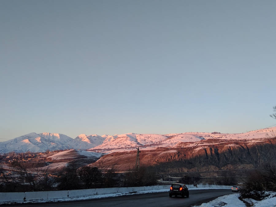 Uzbekistan Andijan Mountain Range Wallpaper