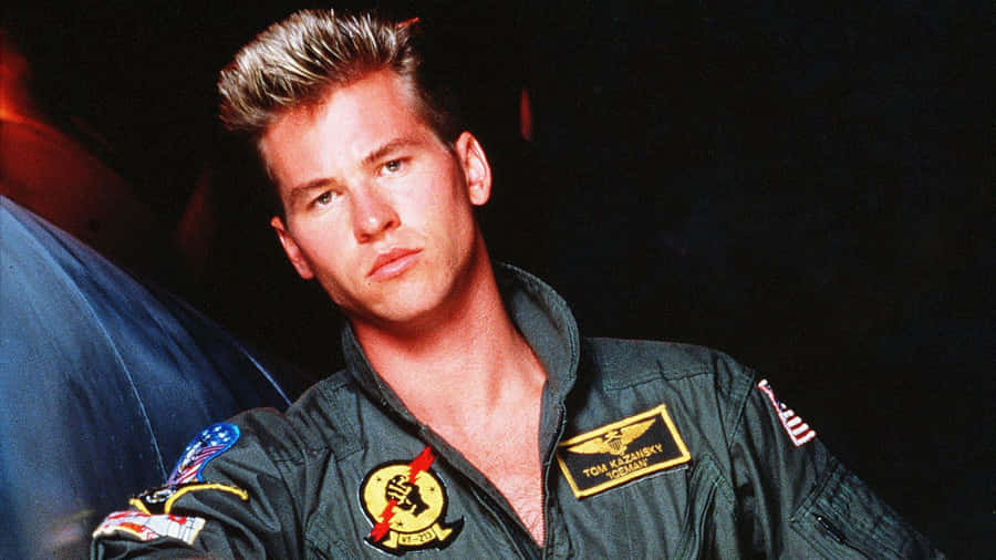 Val Kilmer Top Gun Portrait Wallpaper