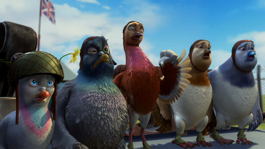 Valiant And Other Pigeons Wallpaper