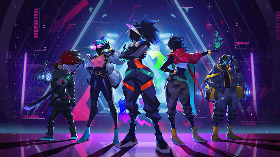 Valorant Agents Ready For Action Wallpaper