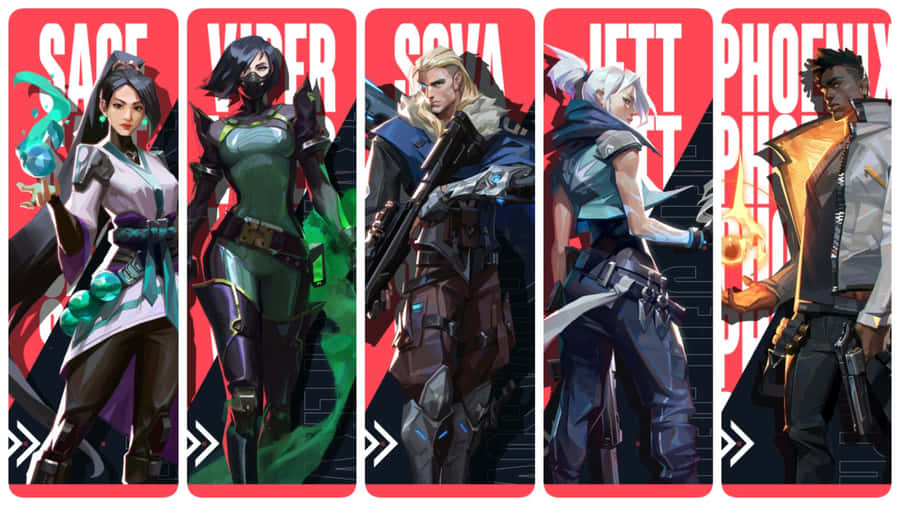 Valorant Agents Ready For Battle Wallpaper
