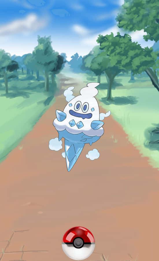Vanillish And Pokemon Ball Wallpaper