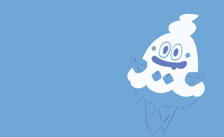 Vanillish Sky Blue Art Wallpaper