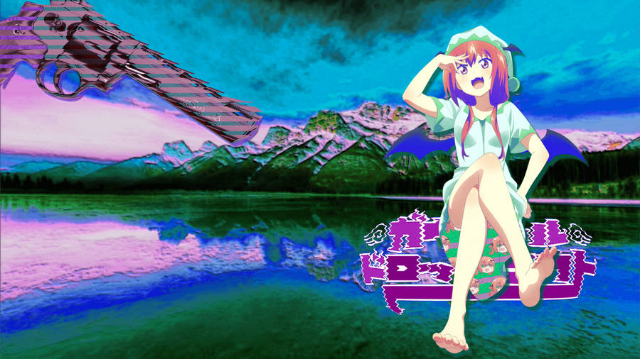 Vaporwave Anime Aesthetic Wallpaper