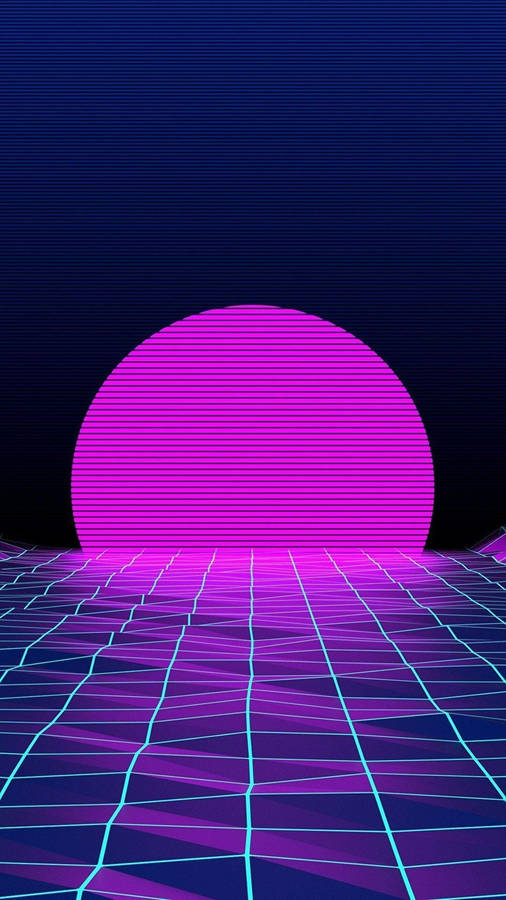 Vaporwave Retro Style 4k Neon Iphone Wallpaper