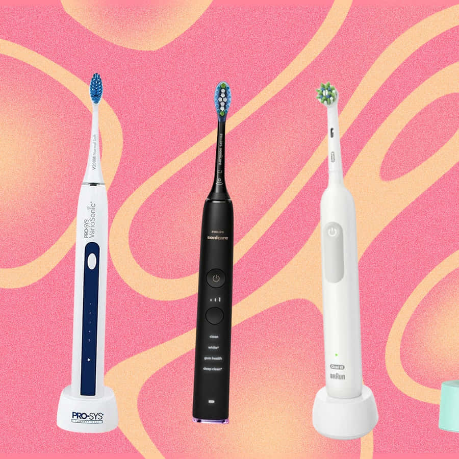 Varietyof Electric Toothbrushes Wallpaper