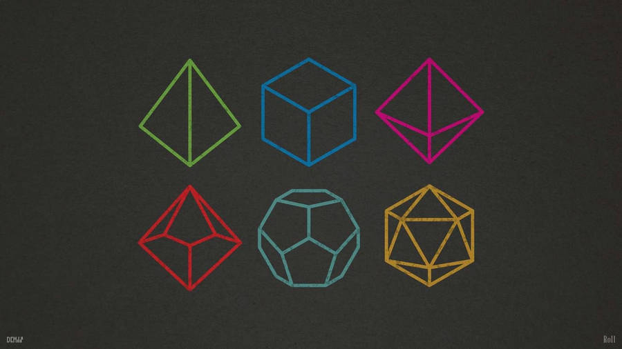 Various Dnd Rpg Dice Wallpaper