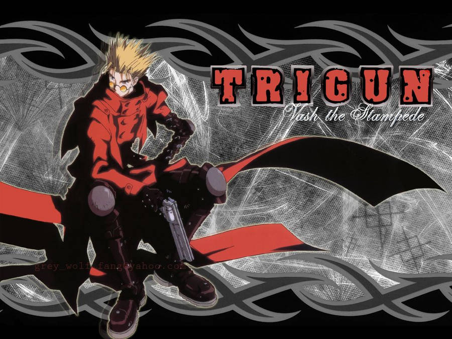 Vash Sitting Pose Trigun Wallpaper