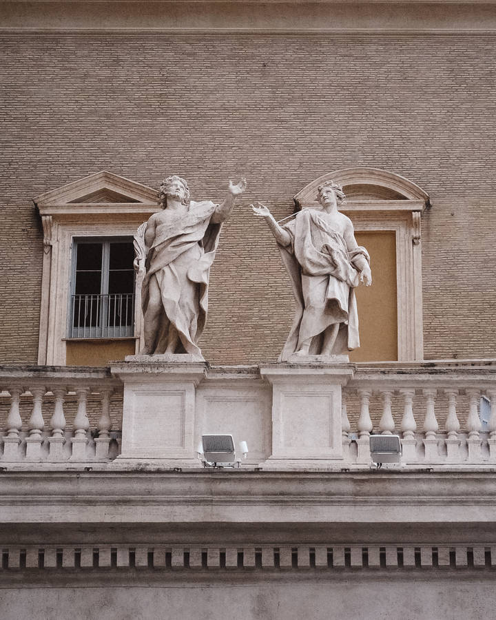 Vatican City Rome Statue Wallpaper
