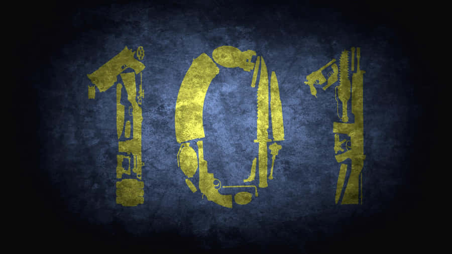 Vault 101 Entrance In Post-apocalyptic World Wallpaper