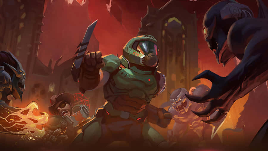 Vault Dwellers Thriving In Their Underground Sanctuary Wallpaper