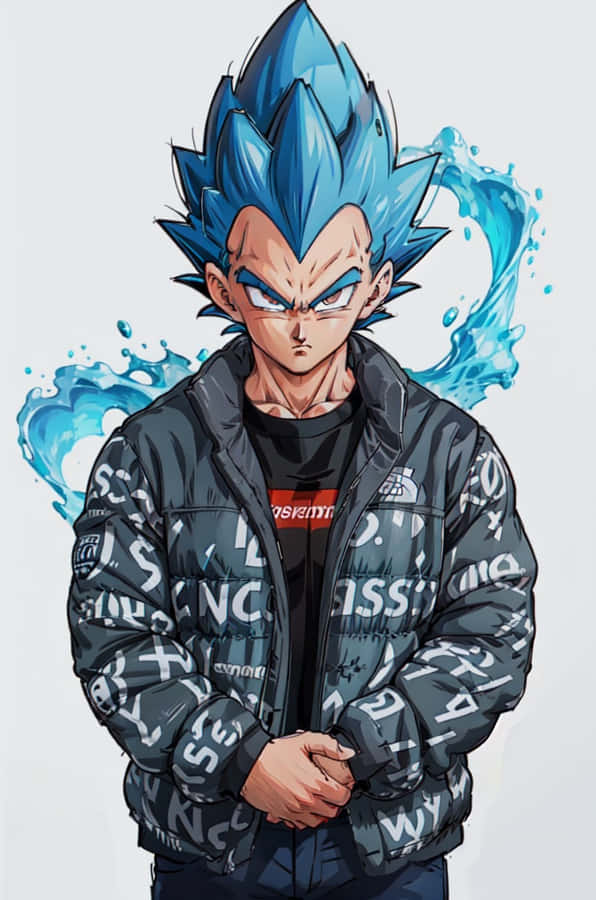 Vegeta Drip Meme Artwork Wallpaper