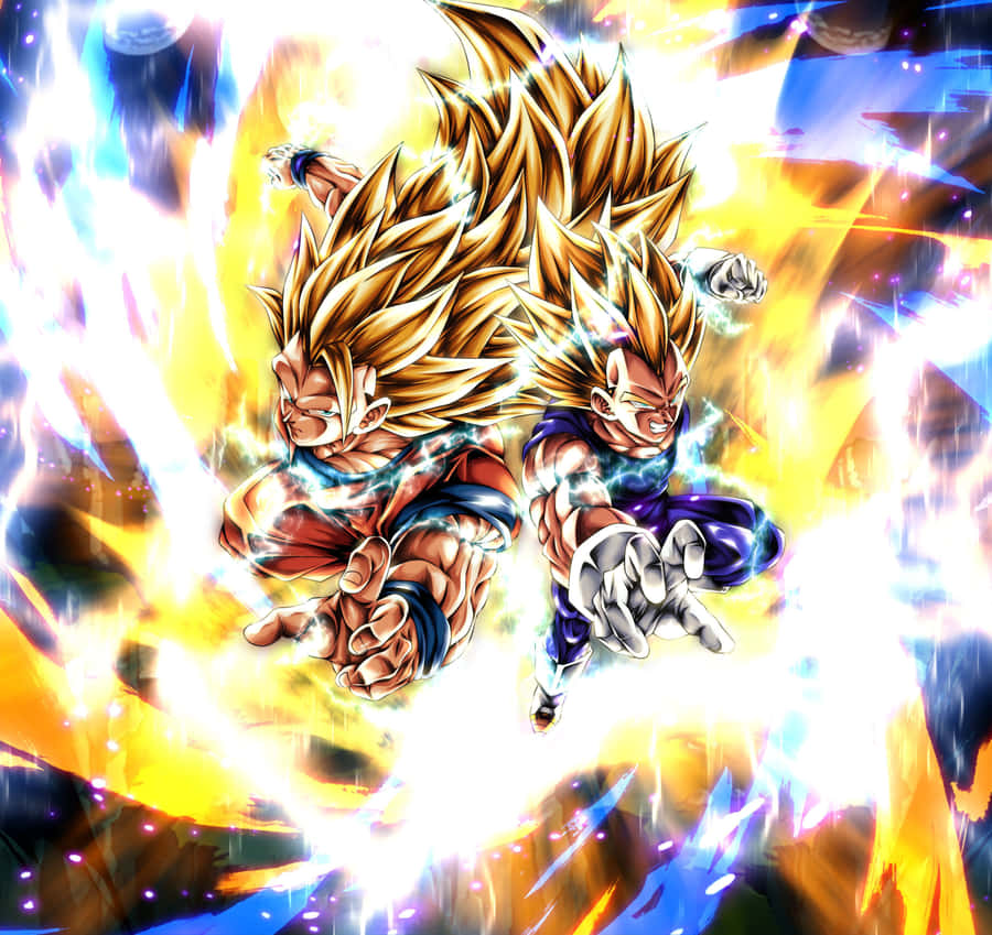 Vegeta Super Saiyan 2 Unleashing His Power Wallpaper