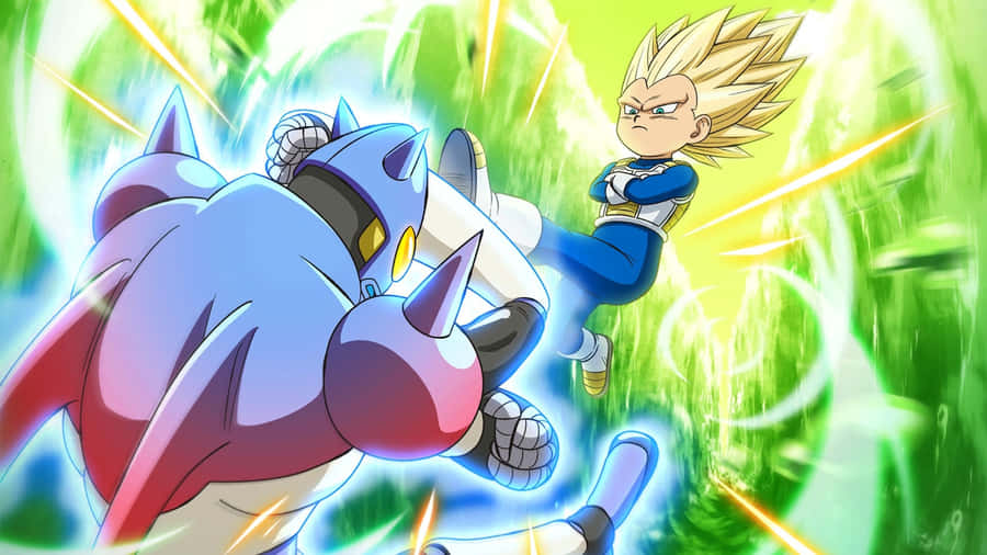 Vegeta Super Saiyan Battle Wallpaper