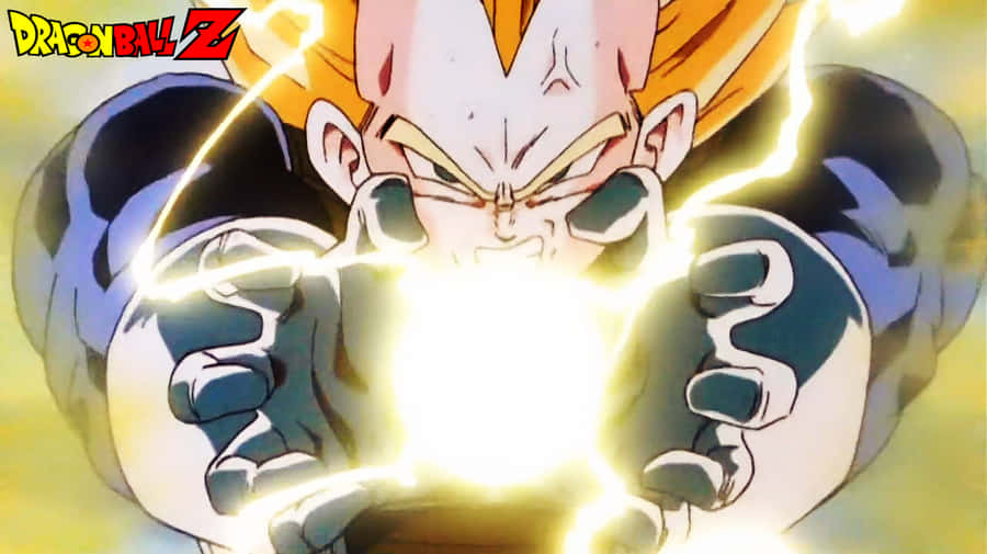 Vegeta Unleashes His Explosive Final Flash Wallpaper