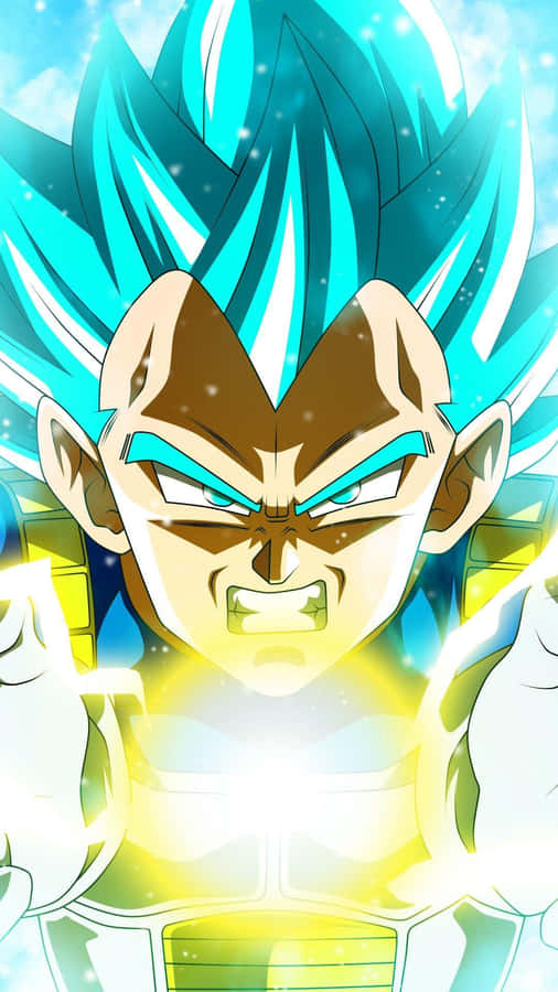 Vegeta Unleashing His ‘final Flash’ In Dragon Ball Z Wallpaper