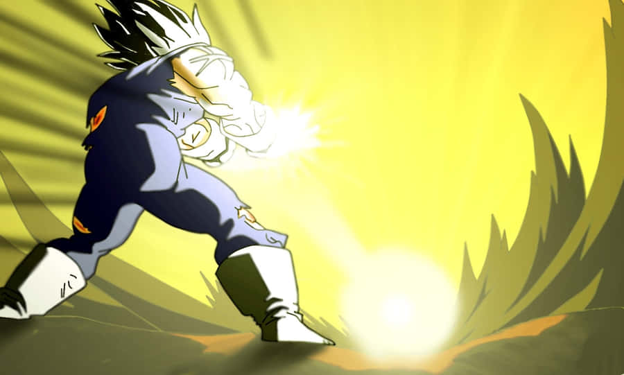 Vegeta Unleashing His Final Flash Wallpaper