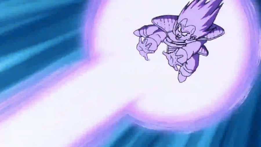 Vegeta Unleashing His Galick Gun In The Fight Against Freeza!