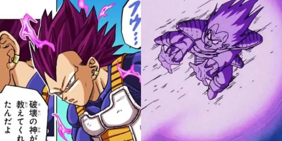 Vegeta Unleashing His Iconic Galick Gun Wallpaper