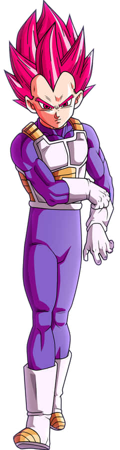 Vegeta Unleashing His Super Saiyan God Power Wallpaper