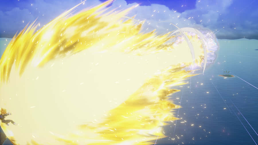 Vegeta Unleashing The Final Flash Wallpaper