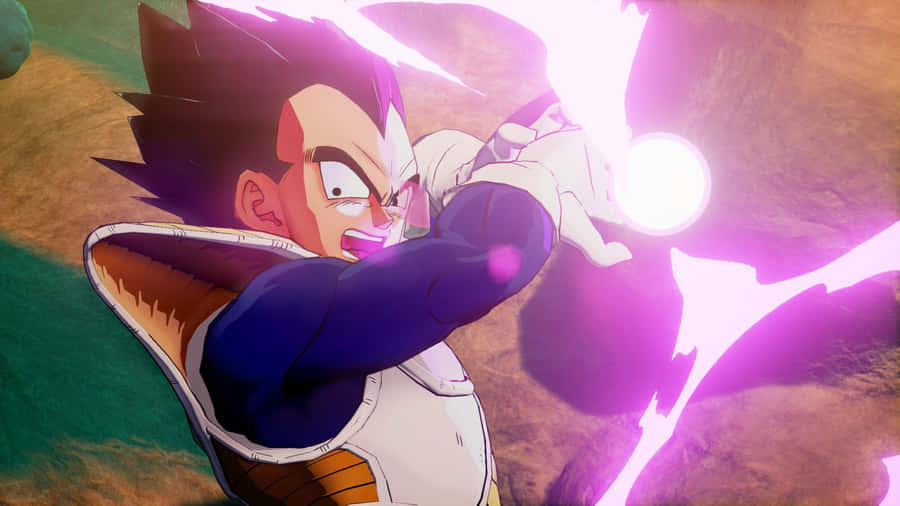 Vegeta Unleashing The Powerful Galick Gun Wallpaper