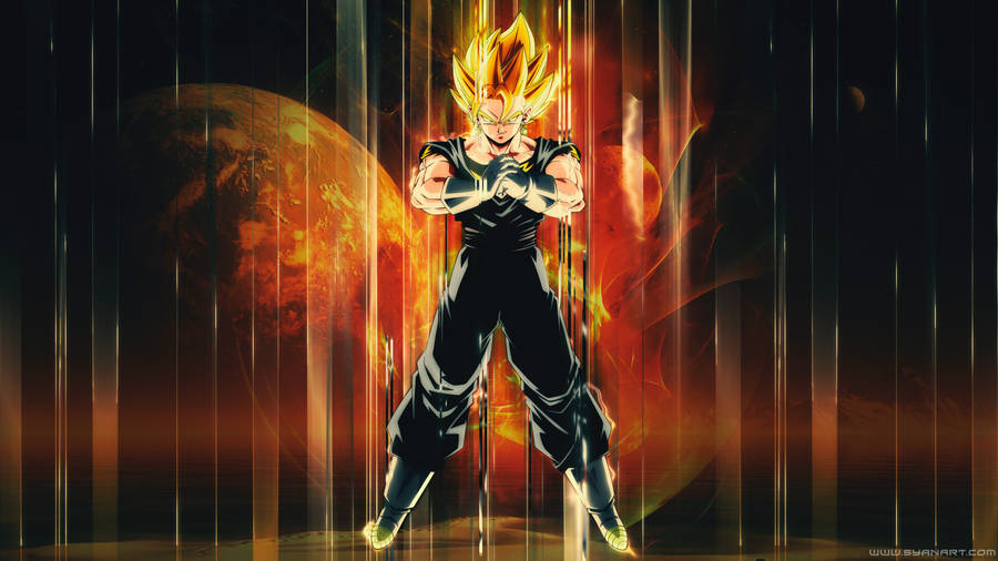 Vegito Cracking His Knucles Wallpaper