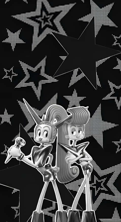 Velvet And Veneer Stars Wallpaper